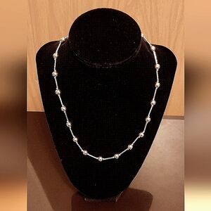 Silver and Gold Beaded Necklace Premier Designs